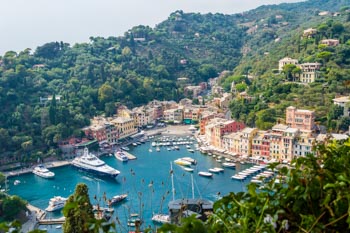 Panoramic view, Portofino, Italy