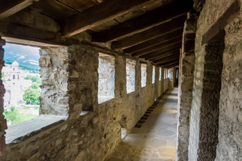 Dentro del Castillo de Bardi, Parma, Italia